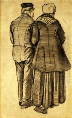 Hombre y mujer de espaldas 1882