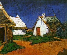 Three White Cottages In Saintes Maries 1888