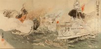 Guerre sino-japonaise: La marine japonaise victorieuse de Takush
