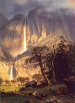 cho looke the yosemite fall 1864