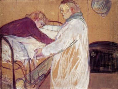 Due donne fare il letto 1891