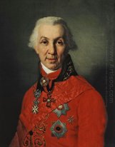 Portret van Gavrila Romanovich Derzhavin 1811