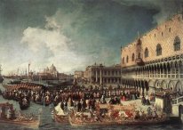 reception of the ambassador in the doge s palace 1730