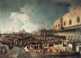 reception of the ambassador in the doge s palace 1730