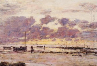 As margens do Sainte Adresse No Crepúsculo 1890