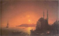 View Of Constantinople By Moonlight 1846