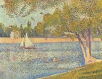 Der Fluss Seine bei La Grande Jatte 1888