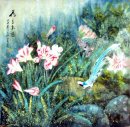 Faisão e flores - pintura chinesa