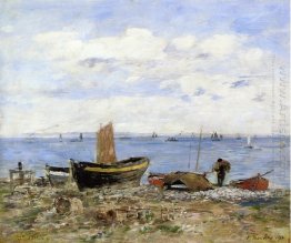 Shore At Sainte Adresse Low Tide 1894