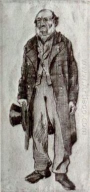 Man Orphan Memegang Top Hat Di Tangan-Nya 1882