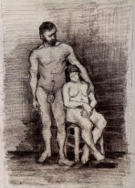 Standing Male And Seated Female Nudes