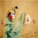 Canard mandarin - Peinture chinoise