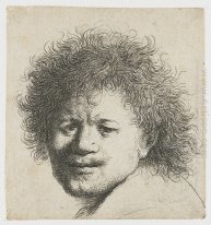 Self Portrait With Long Bushy Hair 1631