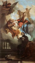 The Holy Family Appearing In A Vision To St Gaetano 1736