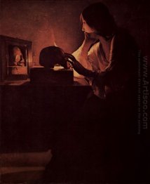 Repenting Magdalene Also Called Magdalene Before Mirror Or Magad