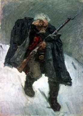 Old Soldier absteige From The Snowy-Berg 1898