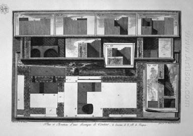 Planes de elevaciones y secciones de Thermopolium