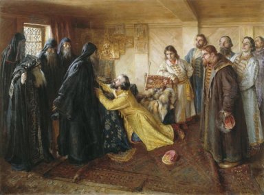 Tzar Ivan The Terrible Meminta Abbot Cornelius Untuk Memotong Di