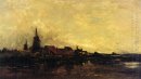 Il fiume Mosa a Dordrecht 1872
