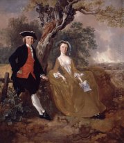 An Unknown Couple In A Landscape