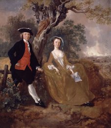 An Unknown Couple In A Landscape