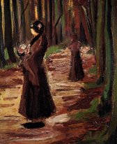 Two Women In The Woods 1882