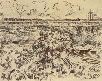 Wheat Field With Sheaves 1888 1