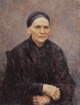 Portrait Of P F Surikova Artist S Mother 1887