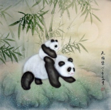Panda&Bamboo - Chinese Painting