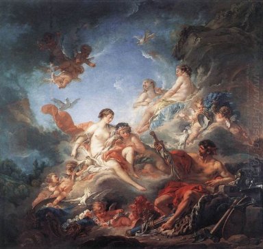Vulcanus die wapens aan Venus Voor Aeneas 1756