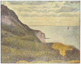 Port En Bessin The Semaphore And Cliffs 1888