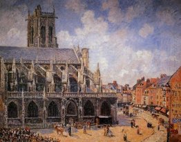 the church of st jacques in dieppe morning sun 1901