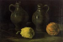 Still Life With Two Jars And Two Pumpkins 1885