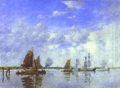 Die Maas bei Dordrecht 1882