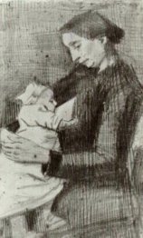 Sien Nursing Baby Half Figure 1882 1