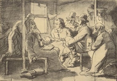 Geschil Over Trouw Een ScȨne In De Car 1880