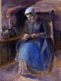 woman sewing 1881