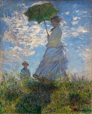 De Promenade Vrouw met Een Parasol