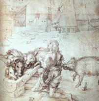 study for an engraving of the prodigal son 1520