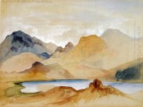 Cinnabar Mountain, Yellowstone River (watercolour)