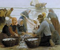 Le donne e pescatori di Hornbaek