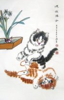 Cat - Peinture chinoise