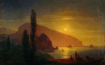 Notte in Crimea Vista Di Ayu Dag 1850