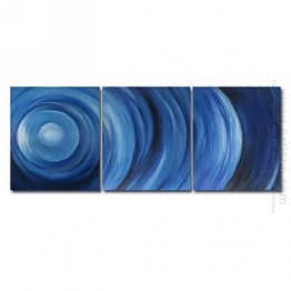 Hand-painted Abstract Oil Painting - Set of 3