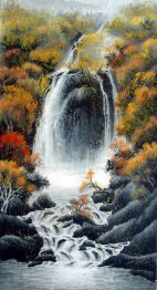 Waterfall - Chinese Painting