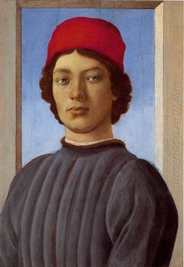 Portrait Of A Man Muda Dengan Red Cap 1477