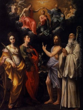 Krönung der Jungfrau mit St Catherine von Alexandria St John