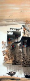 A small town - Chinese Painting