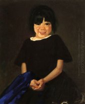 Portrait von einem Mädchen in Schwarz