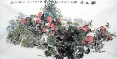 Bloemen - Chinees schilderij